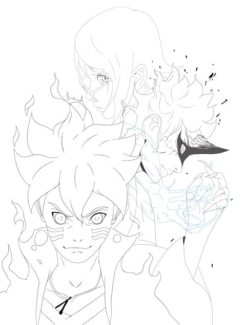 Boruto - Next Generation New skills - Lineart PSD by X7Rust on ...