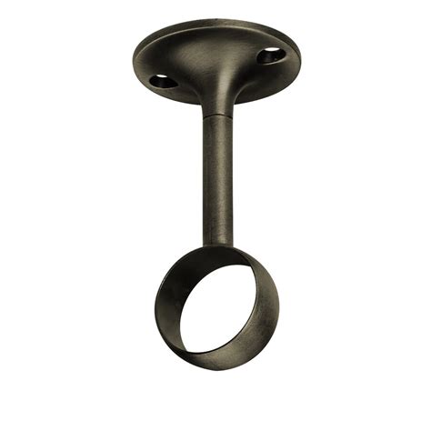 Umbra 2-Pack Pewter Single Curtain Rod Bracket at Lowes.com