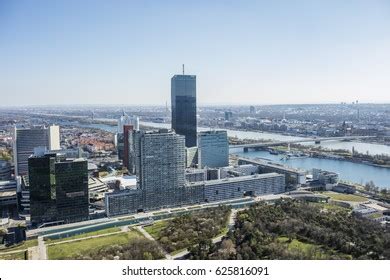 Aerial View Danube River Vienna Stock Photo 625816091 | Shutterstock