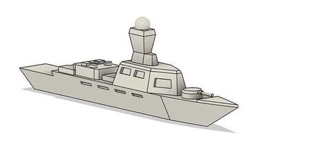 Battleship free 3D model 3D printable | CGTrader