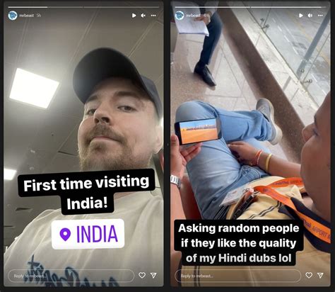 Is MrBeast in India right now? YouTube star posts story of arrival days after announcing ...