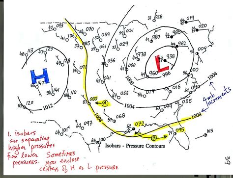 How To Draw Isobars On A Weather Map - Drucie Kimberley