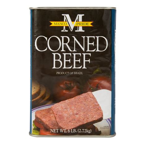 Canned Corned Beef - 6 lb. Can | WebstaurantStore