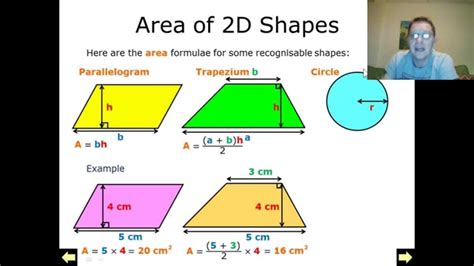 How To Find Area Of 2d Shapes