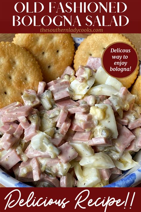 OLD FASHIONED BOLOGNA SALAD - The Southern Lady Cooks