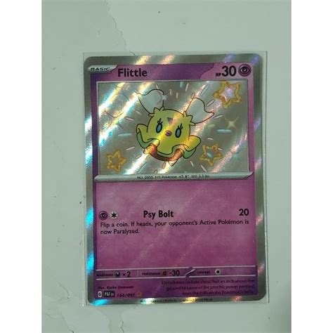 Pokemon shiny flittle paldean fates card | Shopee Singapore