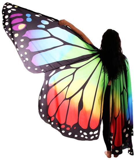 Butterfly Wings in Rainbow | Dance Wings at Bellydance.com