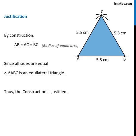 Ex 11.1, 5 - Construct an equilateral triangle, given its side