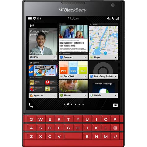 BlackBerry Passport SQW100-1 32GB Smartphone SQW100-1-RED B&H