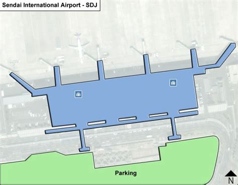 Sendai SDJ Airport Terminal Map