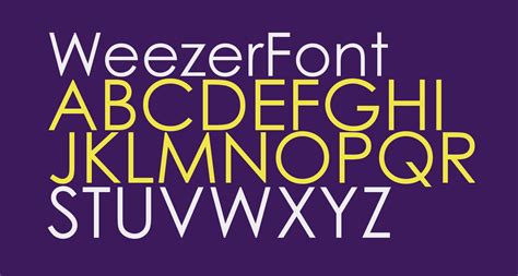 WeezerFont free Font - What Font Is