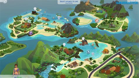 The Sims 4 Island Living: World Map, Icon, and Lot Sizes | SimsVIP