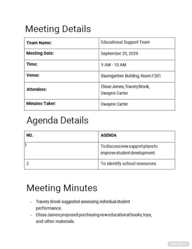 Staff Meeting Minutes - 20+ Examples, Format, How to Record, Pdf