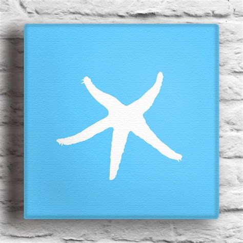 Items similar to Custom Starfish Silhouette Painting on Etsy