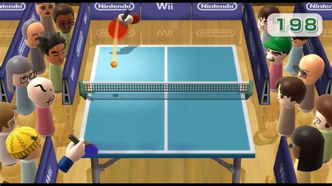 Wii table tennis