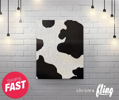 Cowhide Wall Art Custom Wall Canvas Art Wall Decor Wall - Etsy