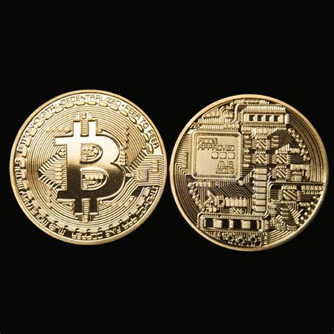 Bitcoin Gold Plated Bronze Physical Bitcoins Casascius Bit Coin BTC ...