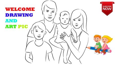 Cute Family Drawing Easy For Kids / So, what do you think about ...