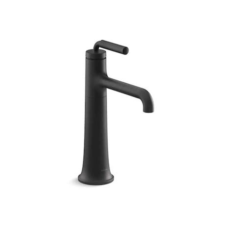 KOHLER Tone Single-Handle Single-Hole Bathroom Faucet in Matte Black ...