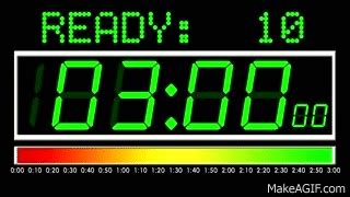 3 Minutes Countdown (Digital Version , Remix BBC Countdown , 50FPS) on Make a GIF