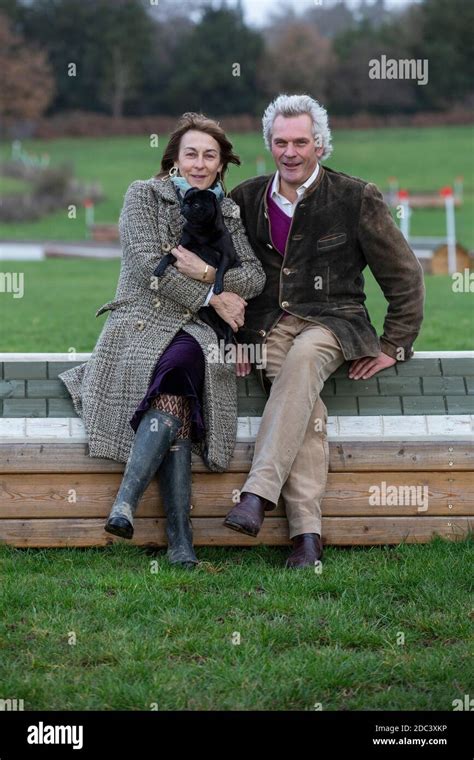 Edward and Lulu Hutley at Slades Farm, Wintershall Estate, Surrey, England, United Kingdom Stock ...