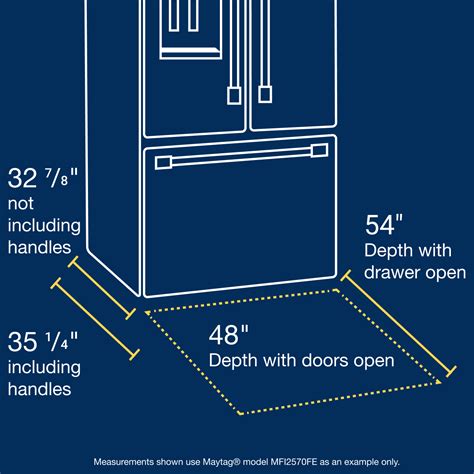 Refrigerator Sizes A Guide To Measuring Fridge Dimensions Maytag