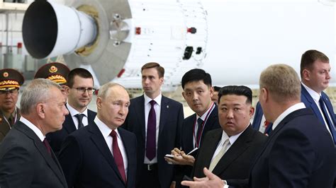 Vladimir Putin meets North Korea's Kim Jong-un at Russia's Vostochny ...