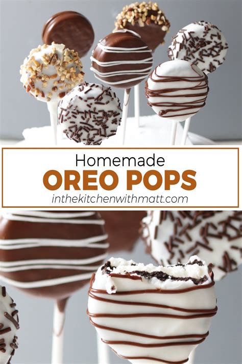 Homemade Oreo Pops pin for Pinterest Oreo Cake Pops Recipe, Oreo Cookie Pops, Oreo Cake Recipes ...