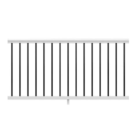 Veranda Traditional 6 ft. x 36 in. (Actual Size: 67-3/4 x 33 1/4" in.) White PolyComposite Rail ...