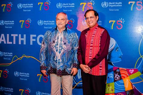 Timor-Leste's President commends WHO's remarkable efforts in public health, particularly during ...