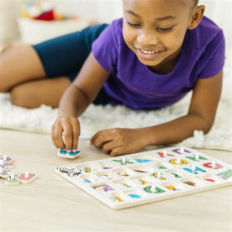 See-Inside Alphabet Peg Puzzle - 26 pieces in 2022 | Alphabet, Melissa & doug, Peg