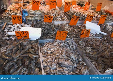 Seafood Market Stock Photo - Image: 1090740