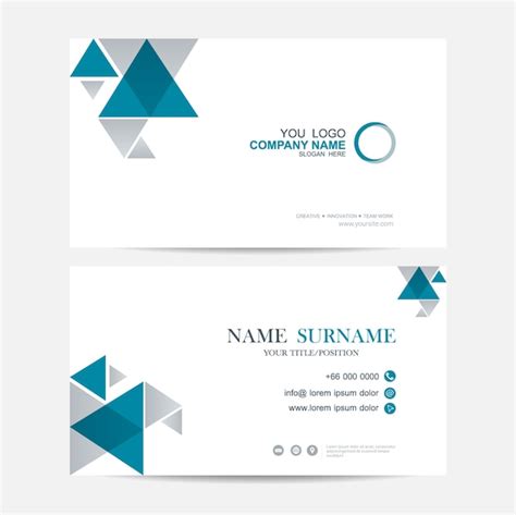 Premium Vector | Business card vector background