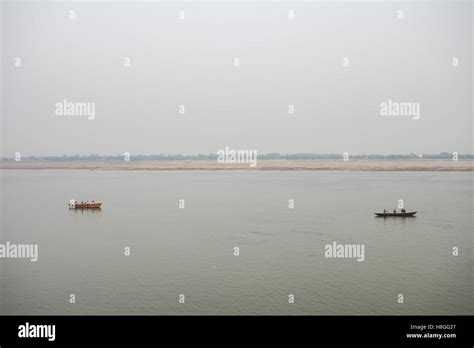 Boats on the river, Varanasi, India Stock Photo - Alamy