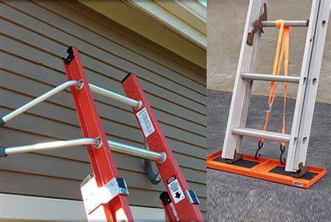 How to Stabilize Roof Ladders on Rooftop & Base | RoofScour