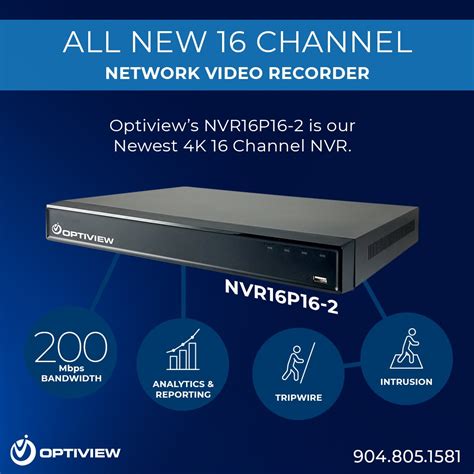 16 Channel NVR with 16 Built-In PoE Ports & Ultra HD 4K Recording