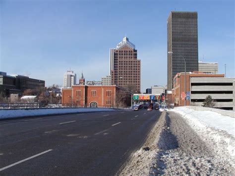 Rochester NY Skyline S Clinton Ave Looking N DigitalSter.Com January ...