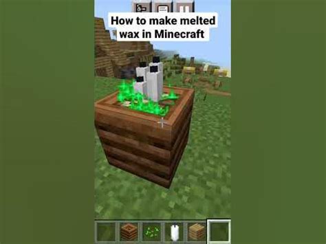 How to make melted wax in Minecraft #shorts - YouTube