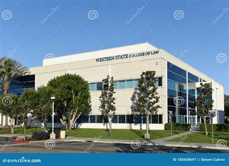 IRVINE, CALIFORNIA - 25 APRIL 2020:the Western State College of Law ...