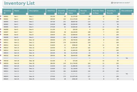 Basic Stock Control Spreadsheet pertaining to Example Of Simple ...