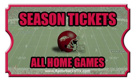 2024 Arkansas Razorbacks Season Football Tickets