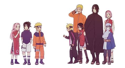 Naruto Team7 / Boruto team7 | Naruto comic, Kid naruto, Naruto funny