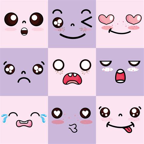 Cute Kawaii Face SVG