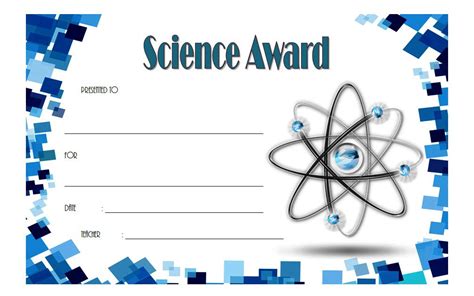 Science Award Template Free 3 | Science awards, Certificate templates, Science certificates