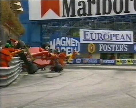 Ivan Capelli's Ferrari F92A crashes on lap 60 of the 1992 … | Flickr