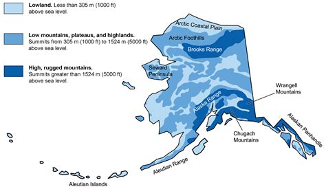 Alaska Elevation Map