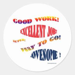 Awesome Job Stickers | Zazzle