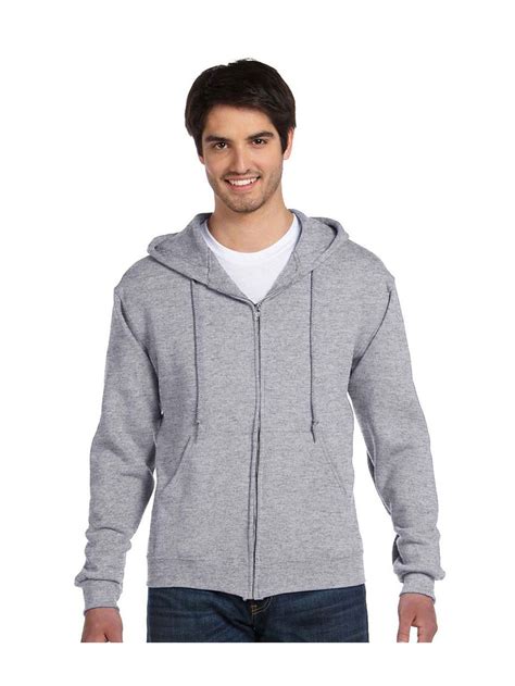 Fruit Of The Loom Men's Full Zip Hoodie Sweatshirt, Style 82230 ...