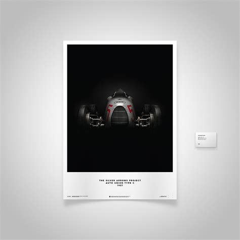 Silver Arrows - Auto Union Type C Poster by Unique & Limited Gallery ...