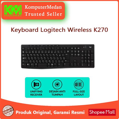 Jual Keyboard Logitech Wireless K270 | Shopee Indonesia